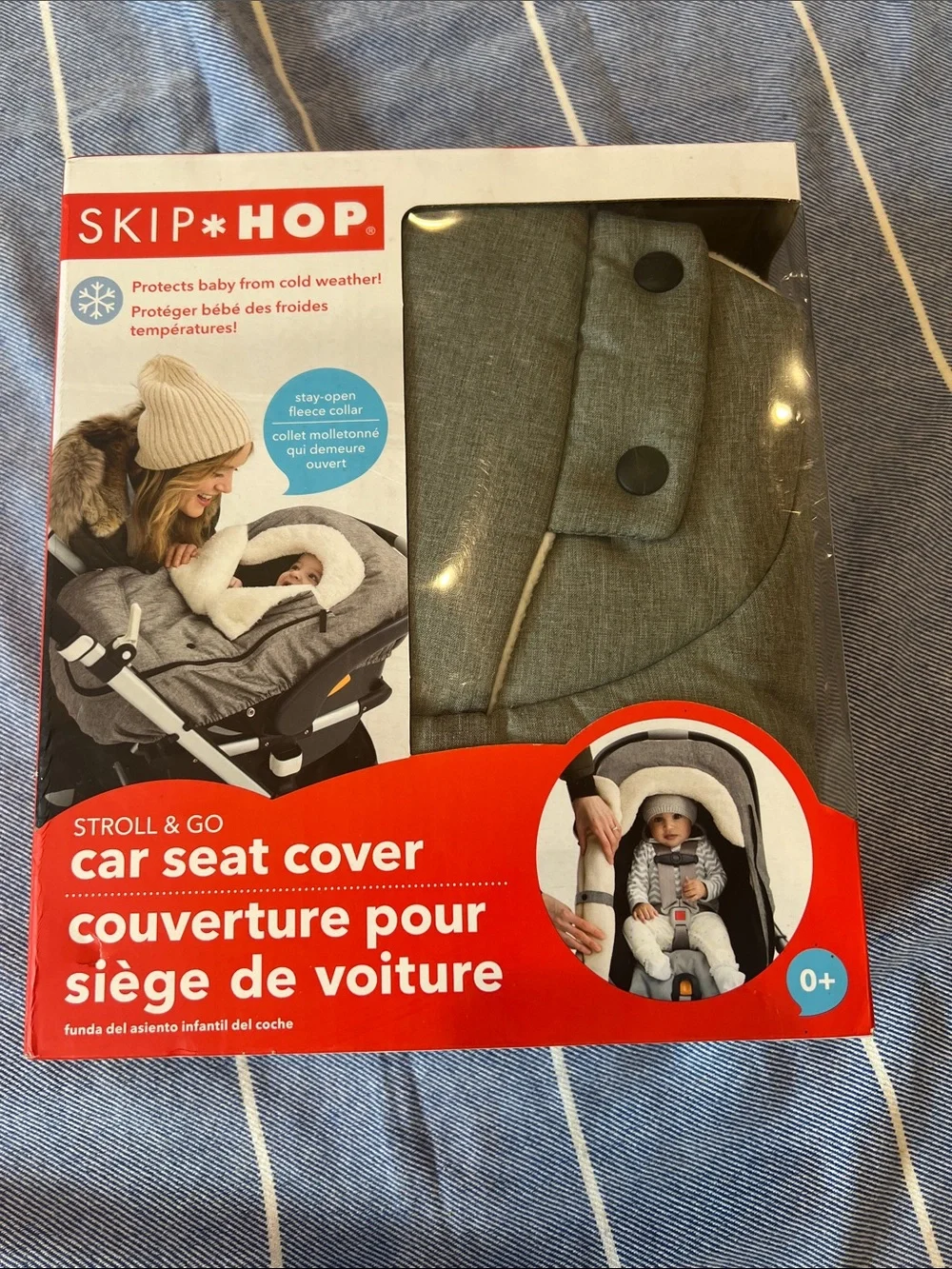 Skip Hop Gray Stroll & Go Car Seat Cover - Heather Gray